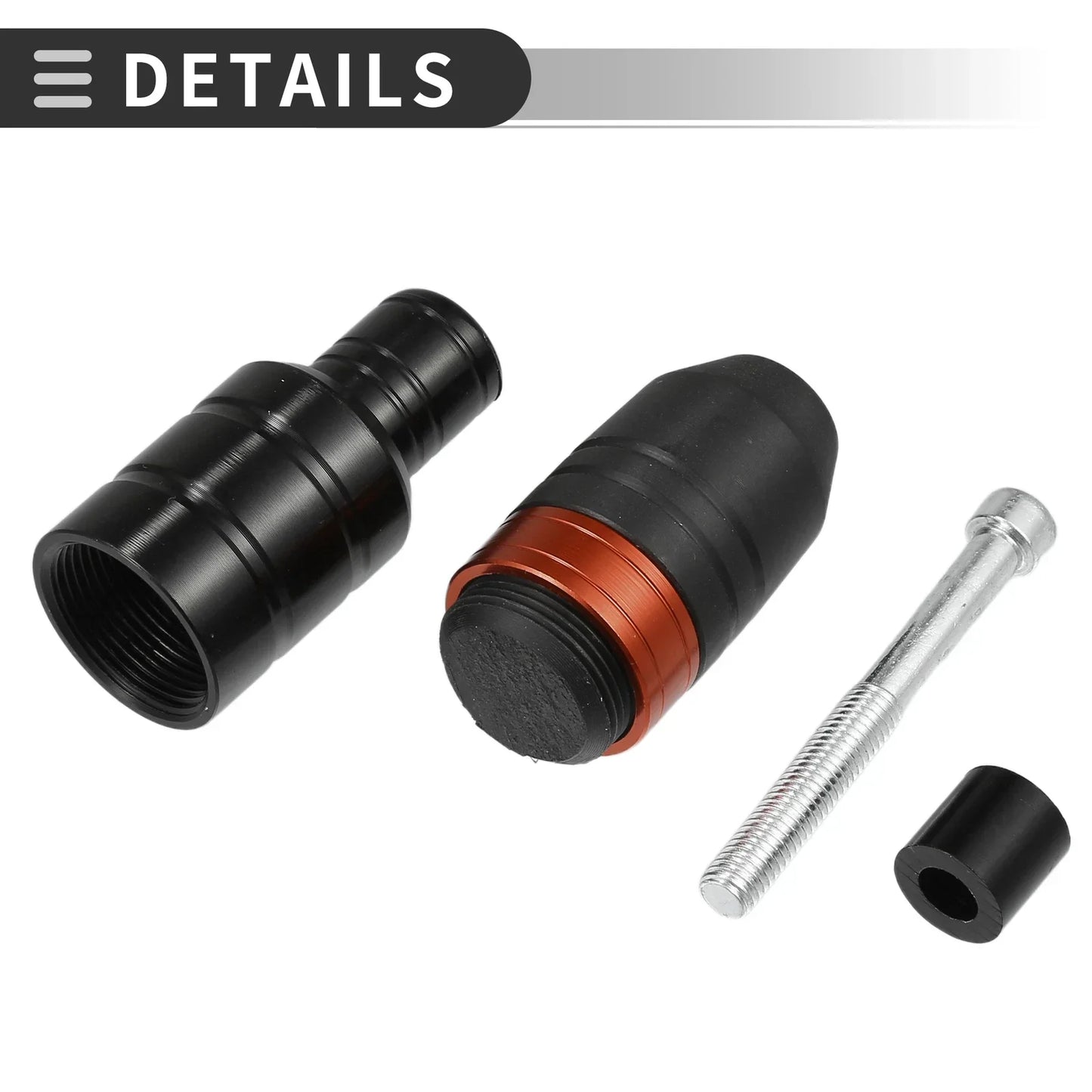 Motorcycle Frame Slider Exhaust Anti-Crash Protector for Honda  2 x Orange