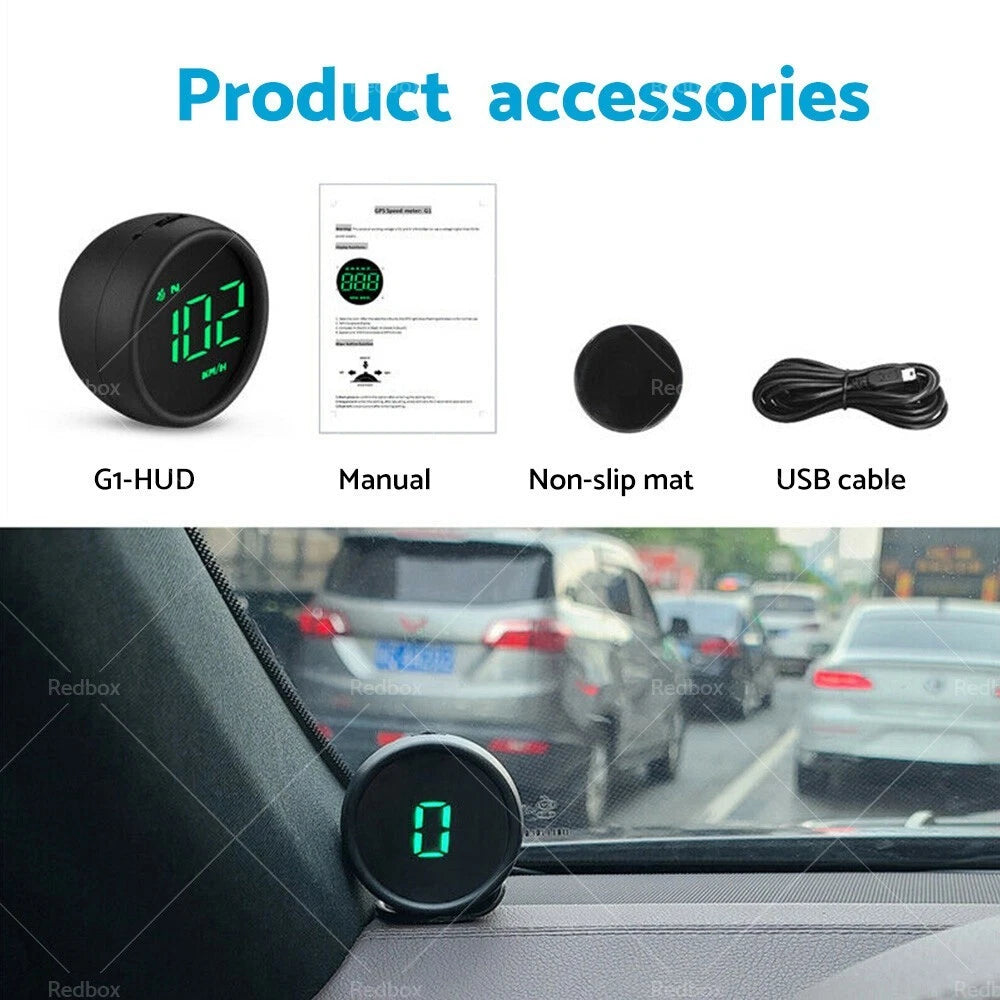Digital Speedometer GPS Head-Up Display for Car - Overspeed Alarm