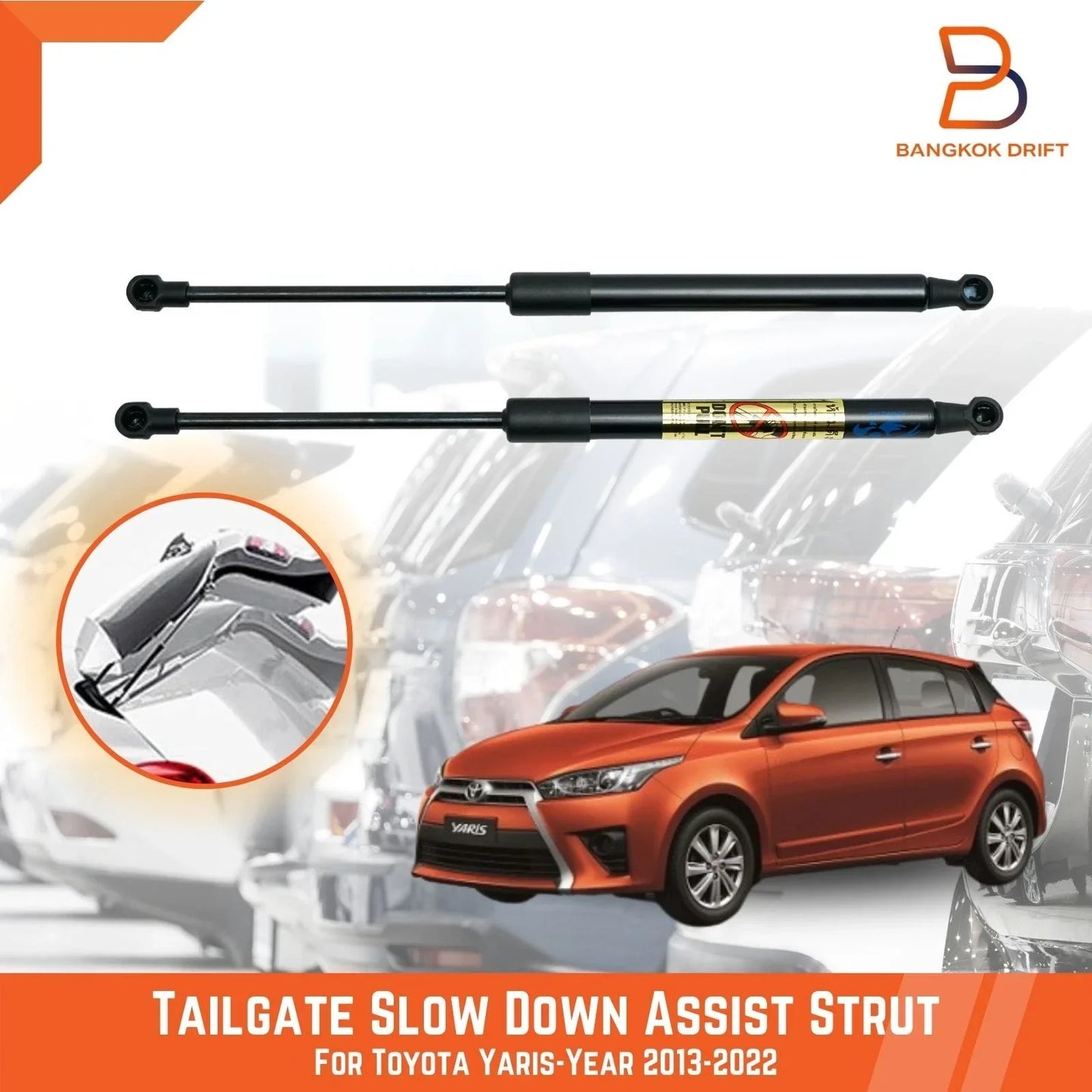 Tailgate Assist Strut Damper for Toyota Yaris Hatchback (2013-2022)