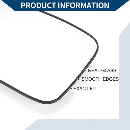 Heated Left Side Mirror Glass for Hyundai Sonata (2011-2014)