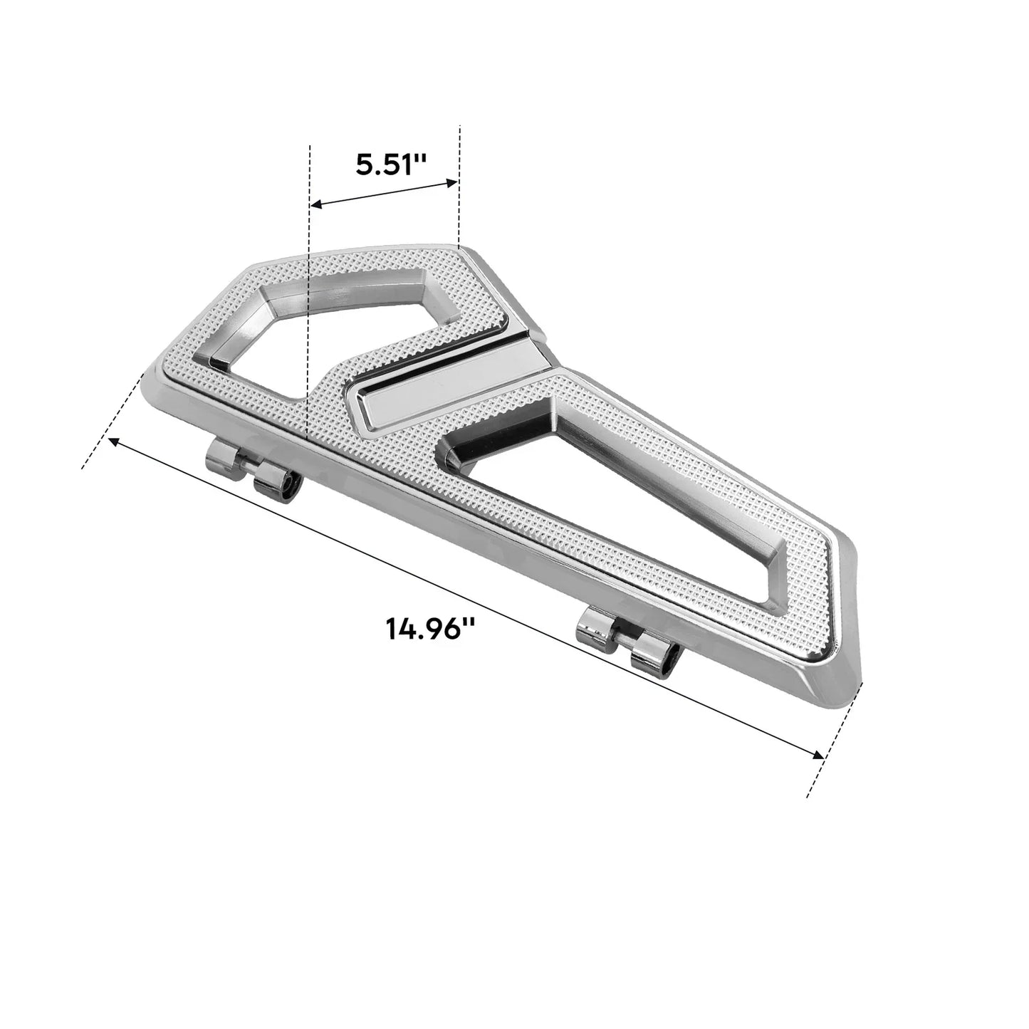 Chrome Driver Floorboards for Harley Street Glide (2014-2024)