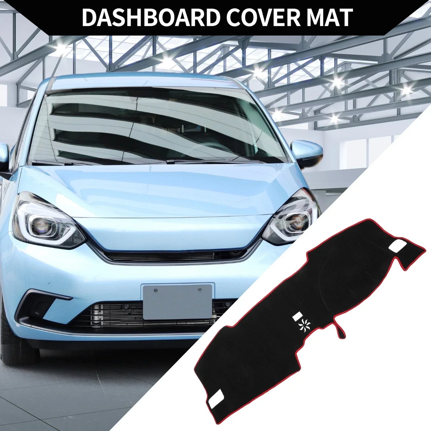 Dashboard Cover Mat for Honda Civic 11th 2021-2024 Protector Black Red 1 Set