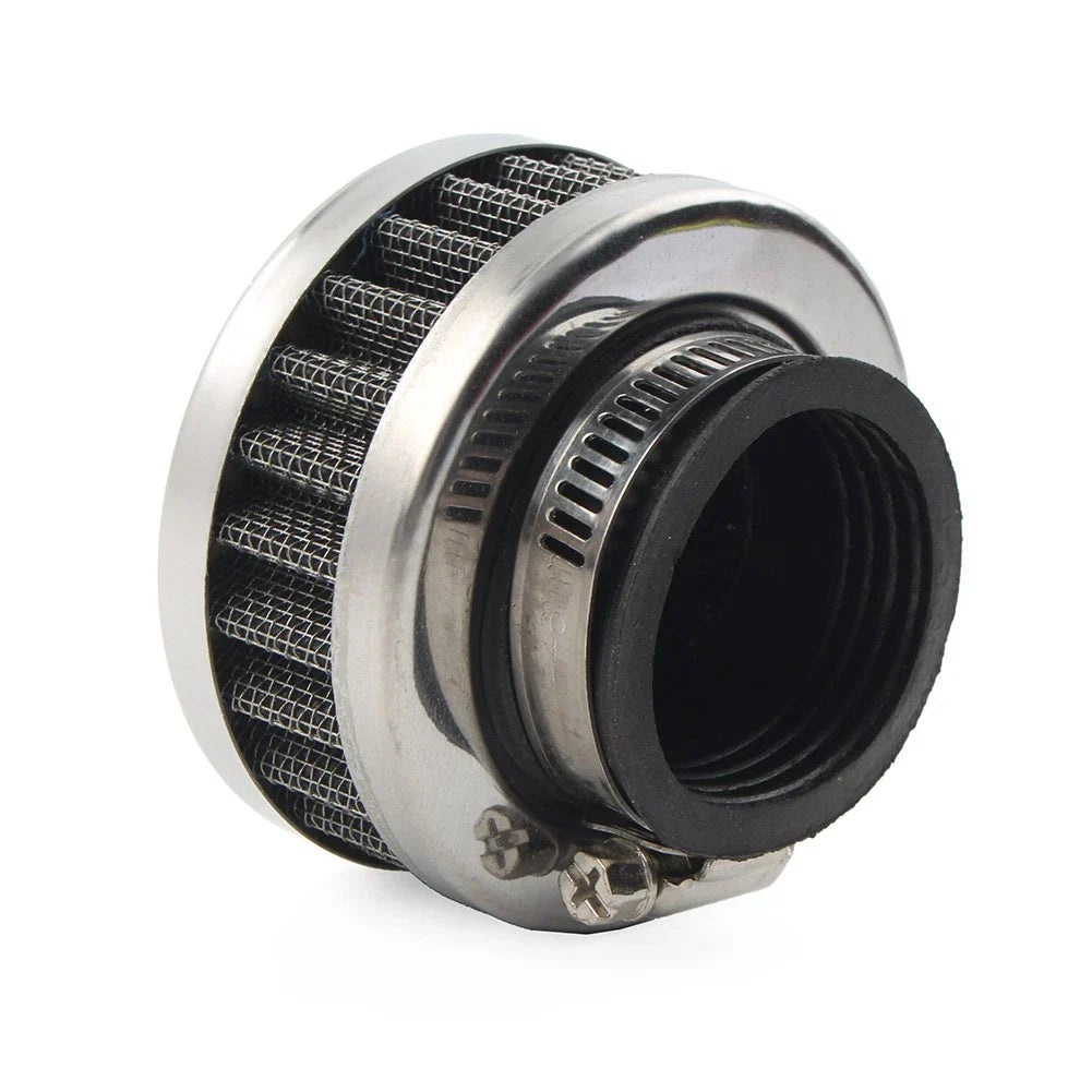 38mm Stainless Steel Air Intake Filter Cleaner w/ Clamp for Motorcycle Scooter