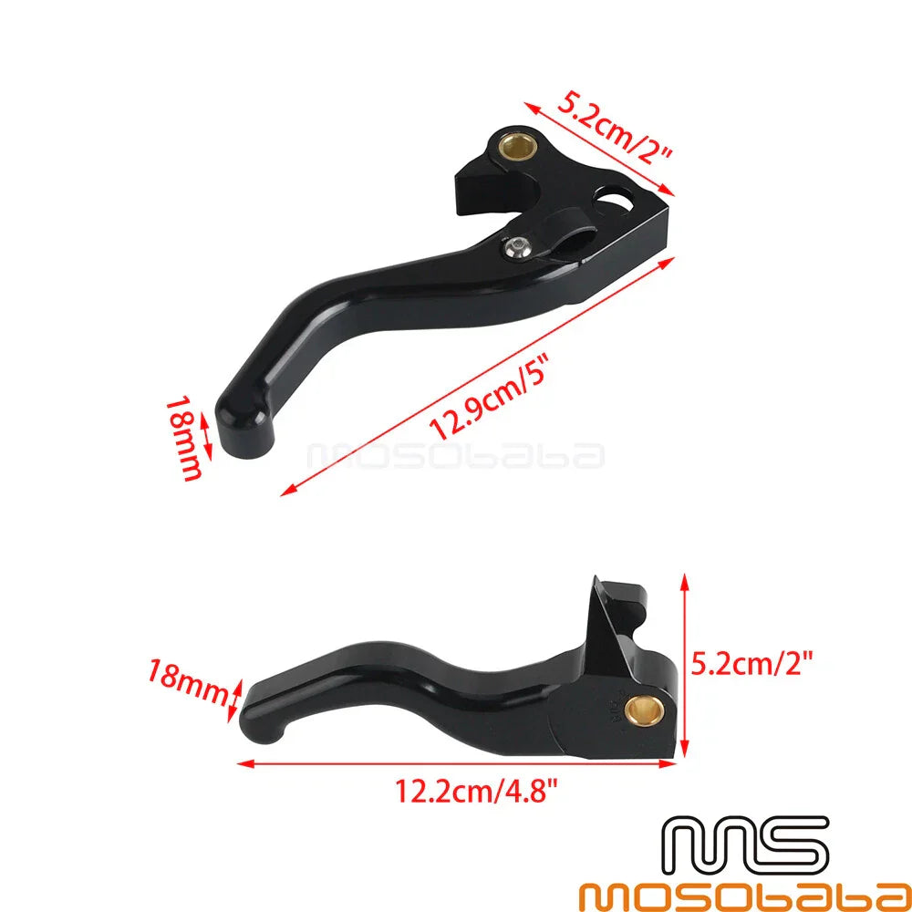 4.8" Easy Pull Brake Clutch Levers for Harley Sportster Nightster