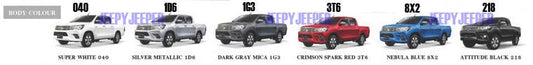 3" Slim Matte Black Fender Flares for Toyota Hilux Revo (2015-2018)