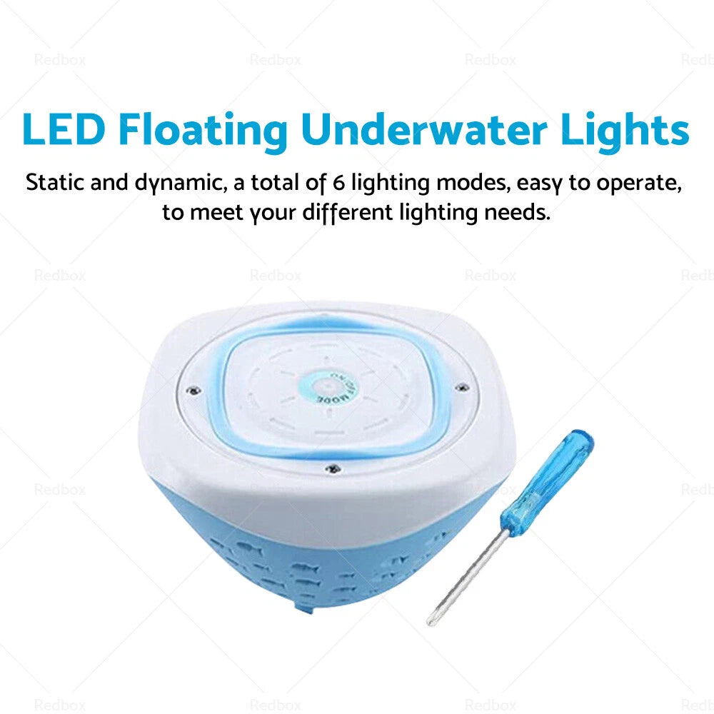 LED Floating Underwater Lights for Pool Spa Disco Glow Show