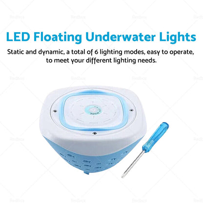 LED Floating Underwater Lights for Pool Spa Disco Glow Show