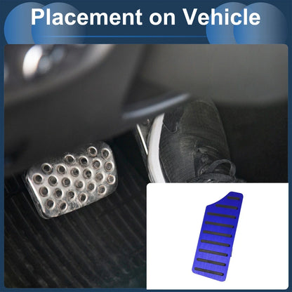 Footrest Pedal Cover for Honda Civic 2016-2024 Aluminum Alloy Blue (2016-2024)