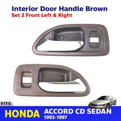 Interior Door Handle Brown Front L+R Fits Honda Accord CD 4D Sedan 1994-97 D06
