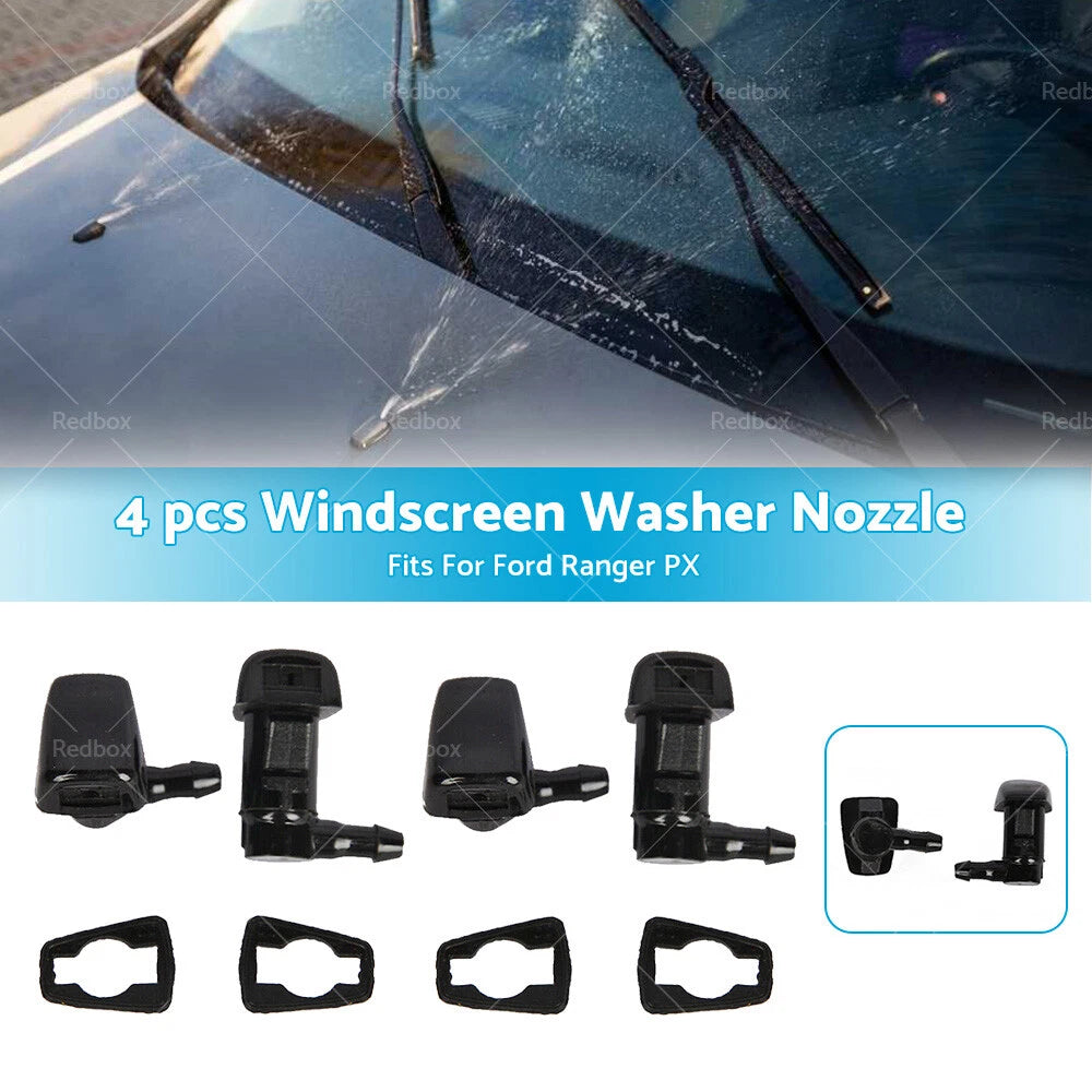 4PCS Windscreen Washer Jet Nozzle for Ford Ranger PX XL-Plus (2011-2023)