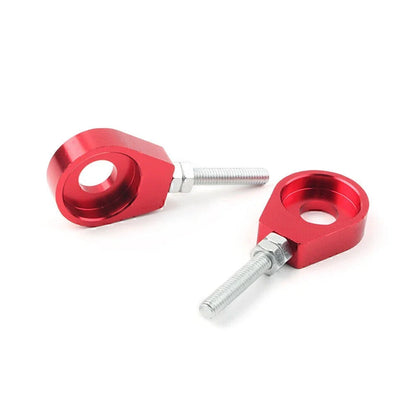 Red 12mm Chain Adjuster Block Tensioners for Pit Quad Dirt Bike ATV CRF50
