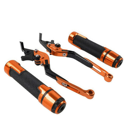 Orange Brake Clutch Lever Handlebar Grip Set for Yamaha FJR XJR 1300 (2001-2023)