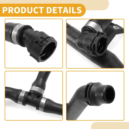 Heater Hose for BMW X1 E84 2.0L Rubber Black (2011-2017)