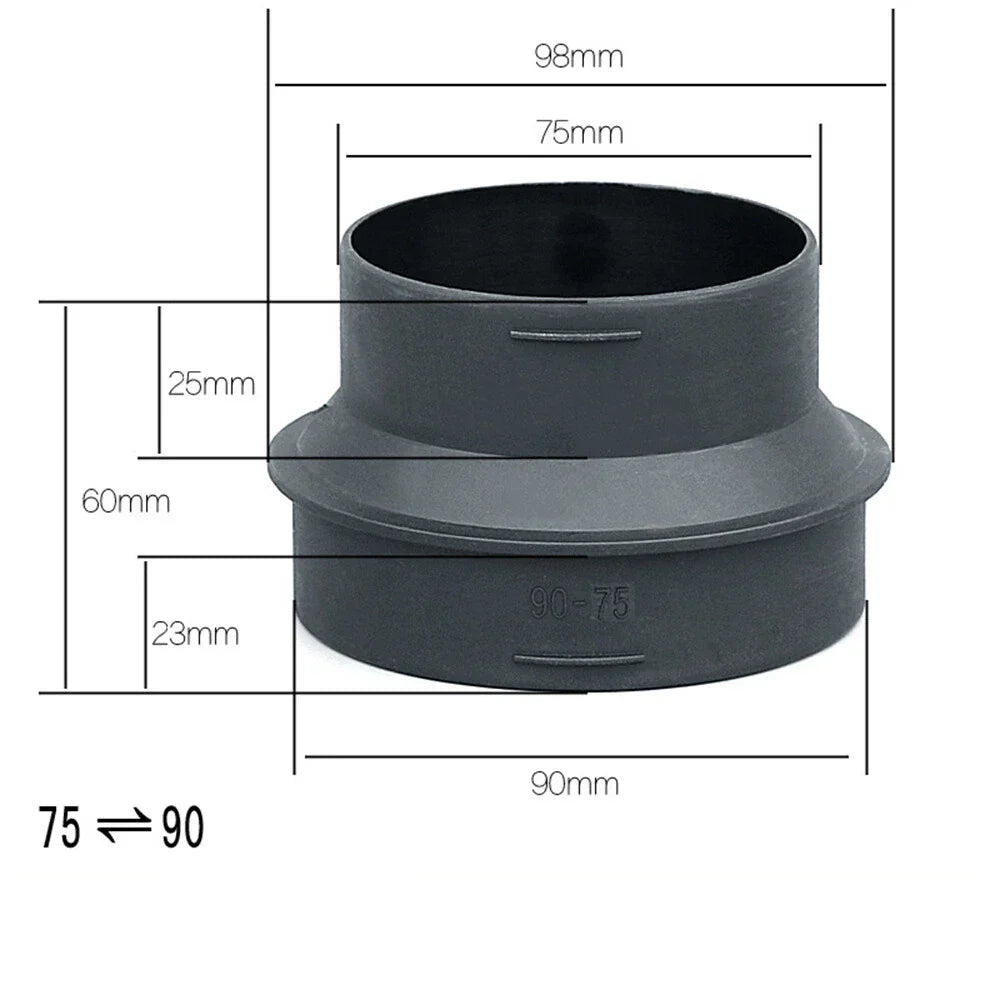 75mm - 90mm Parking Heater Air Pipe Reducer Adapter for Car
