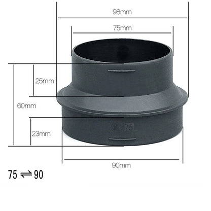 75mm - 90mm Parking Heater Air Pipe Reducer Adapter for Car