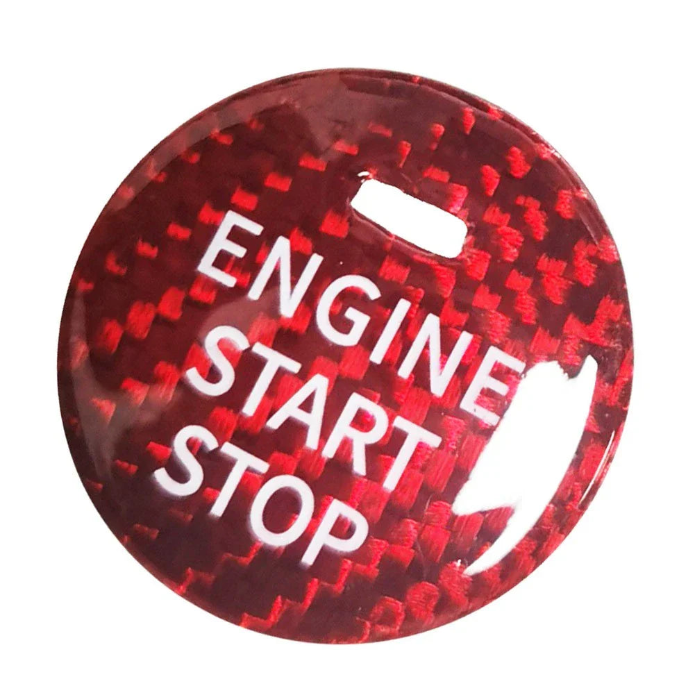 Carbon Fiber Start Stop Button Sticker for Mazda CX-3, CX-4, CX-5, CX-8, MX-5