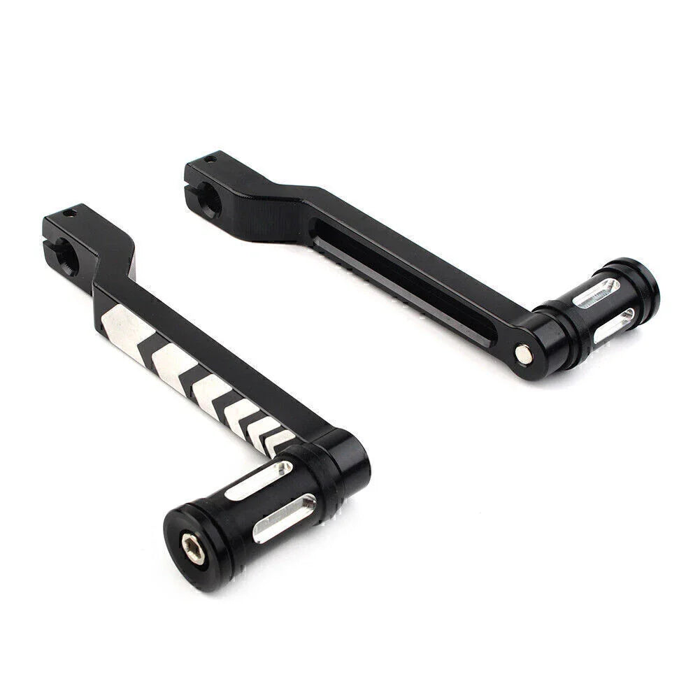 Black Heel & Toe Shift Lever & Shifter Pegs for Harley FLHT FLTR