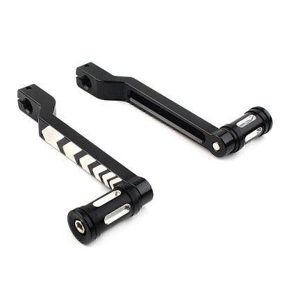 Black Heel & Toe Shift Lever & Shifter Pegs for Harley FLHT FLTR