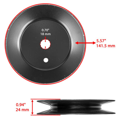 Blade Deck Spindle Pulley Replacement for Cub Cadet RZT50 RZT50KH (2015–2018)