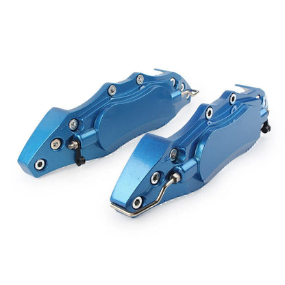 3D Metal Brake Caliper Covers for Universal Car Front & Rear Blue (18+)