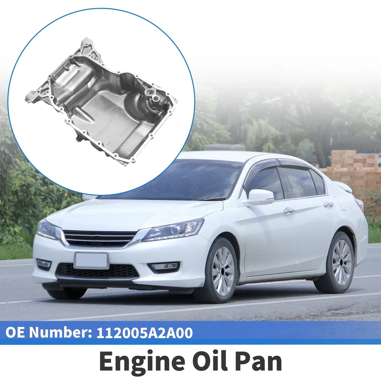 Engine Oil Pan for Honda Accord 2.4L (2013-2017) - 1 x Aluminum