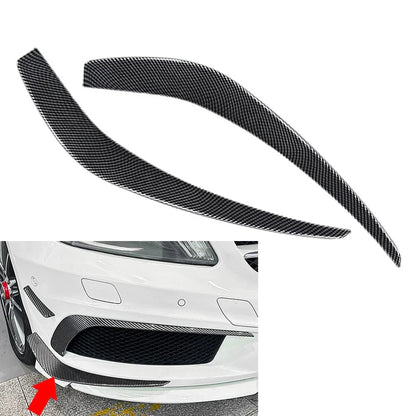Carbon Fiber Black Front Bumper Side Air Vent Trims for Benz A Class (13-15)