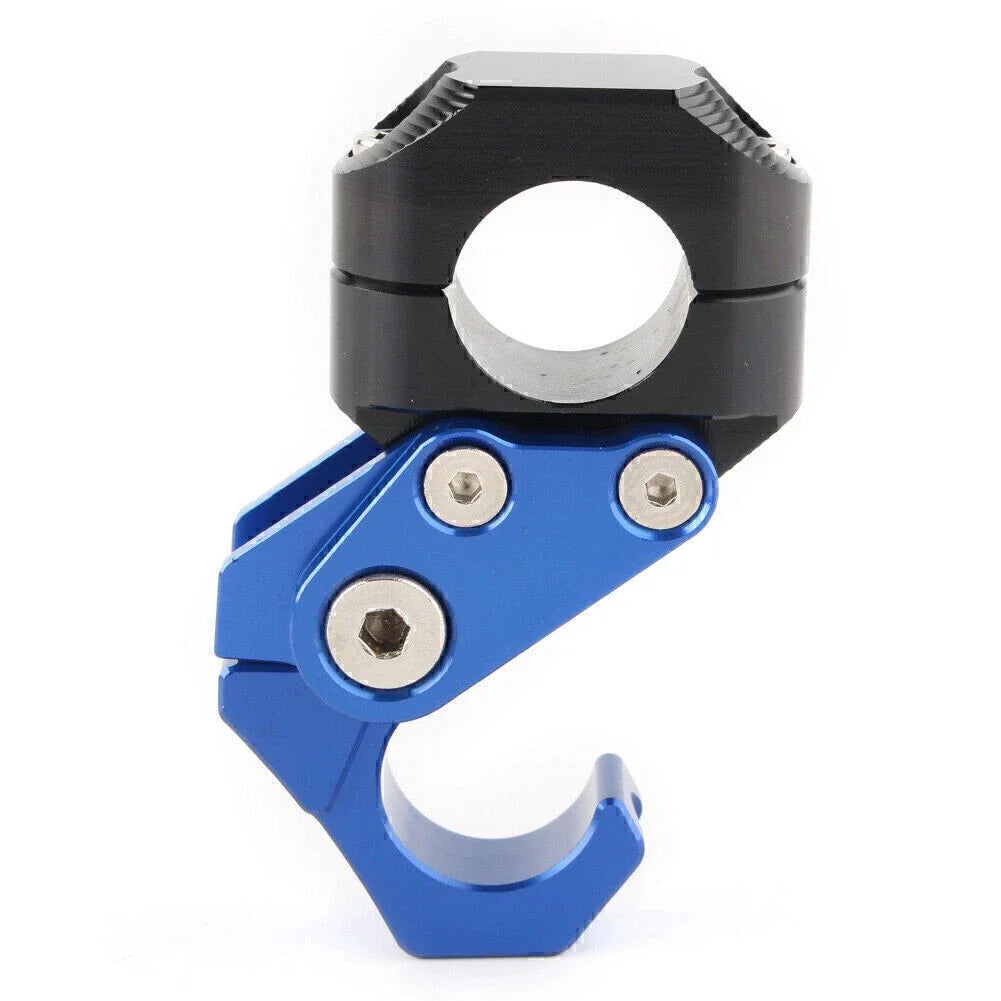 22MM 7/8" CNC Scooter Handlebar Hook for Helmet Luggage Bag - Blue