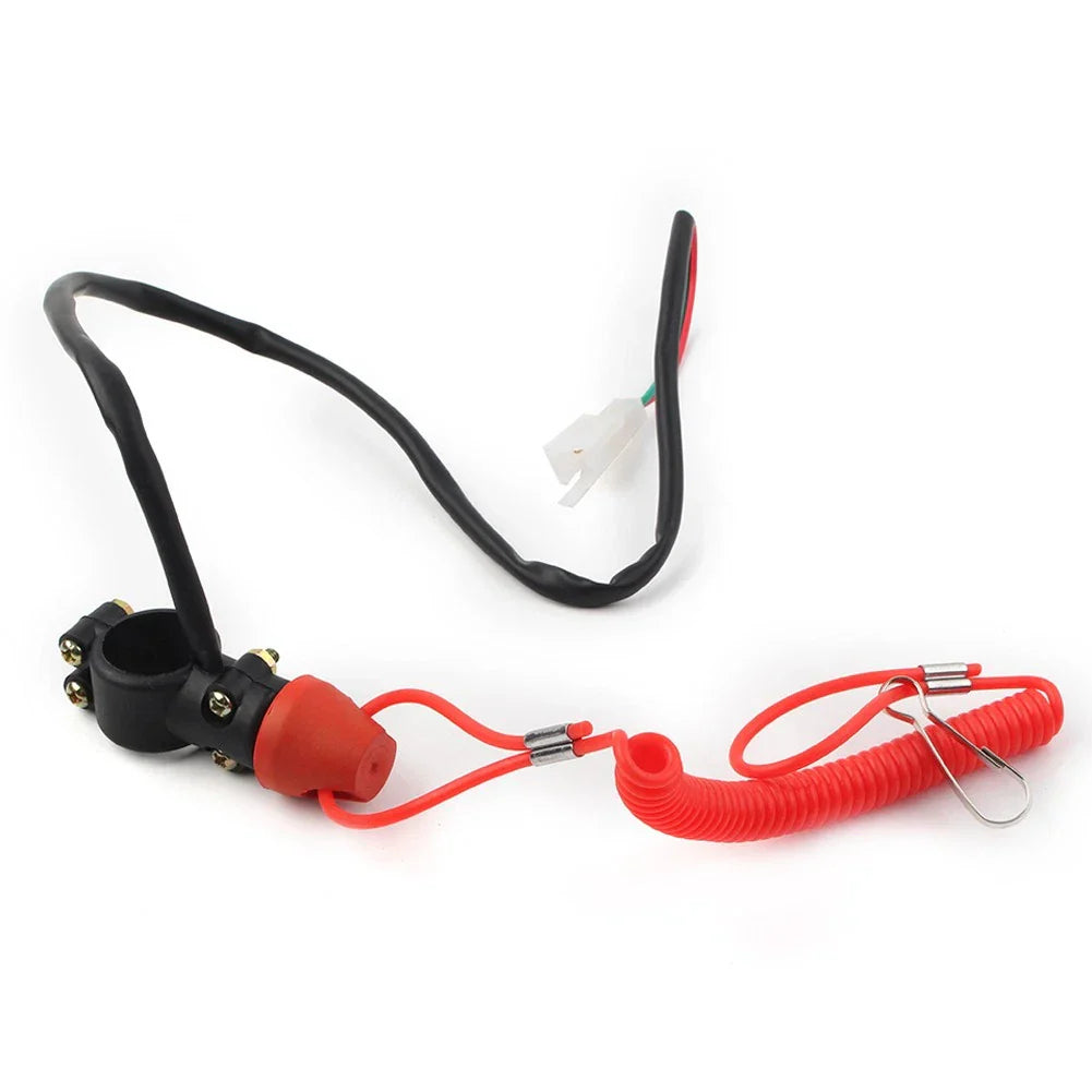 Engine Stop Kill Switch Safety Tether Lanyard for Pit Dirt Quad Bike