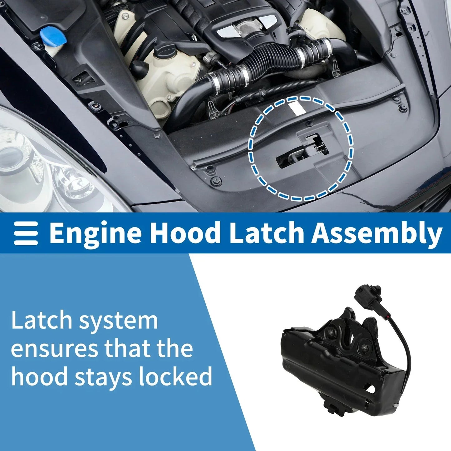 Hood Latch Assembly for Toyota Sequoia (2008-2021) - 1 x Durable Replacement