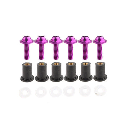 Windscreen Fixing Kit Purple Bolts for Honda CBR250 300 650 900