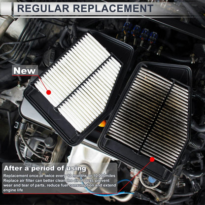 Car Engine Air Filter for Chevrolet Cruze (2011-2016) - 1 x Long Life Filter