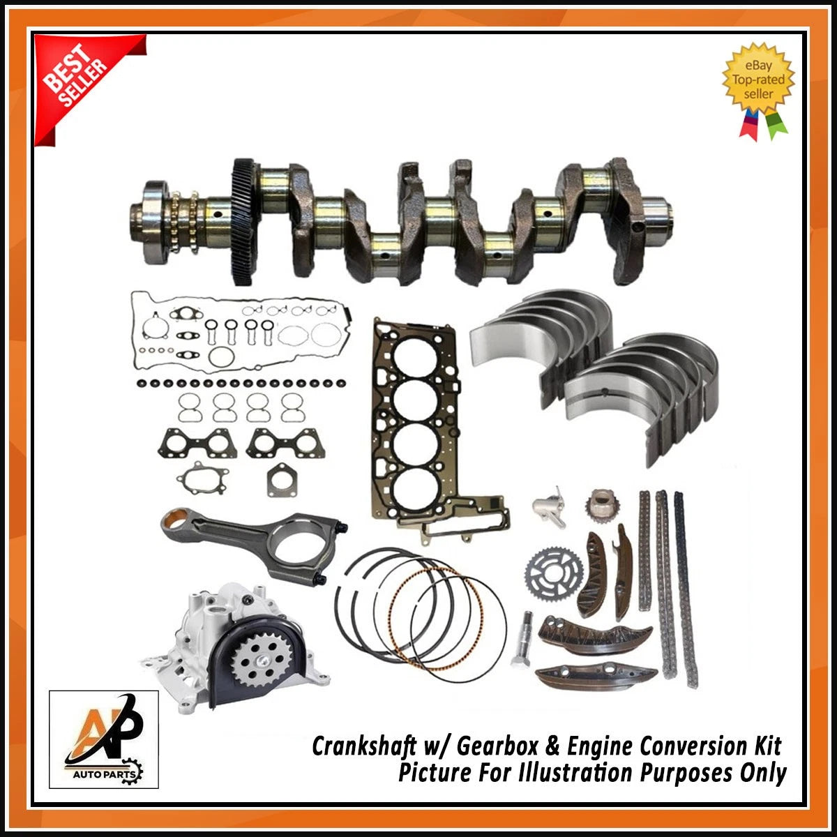 Crankshaft and Engine Conversion Kit Replacement for BMW 2.0 N47 (2007–2016)