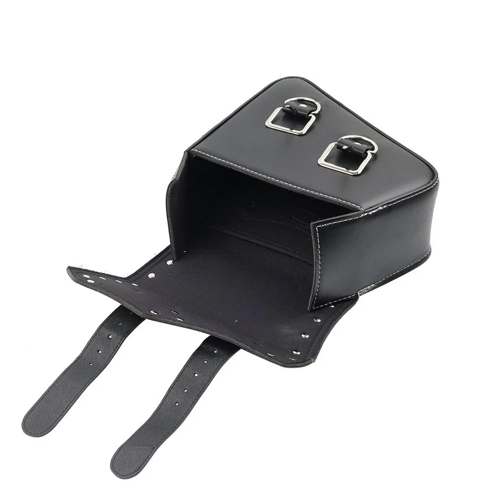 Universal Motorcycle Saddle Bag Luggage Tool Bag Left Side Black