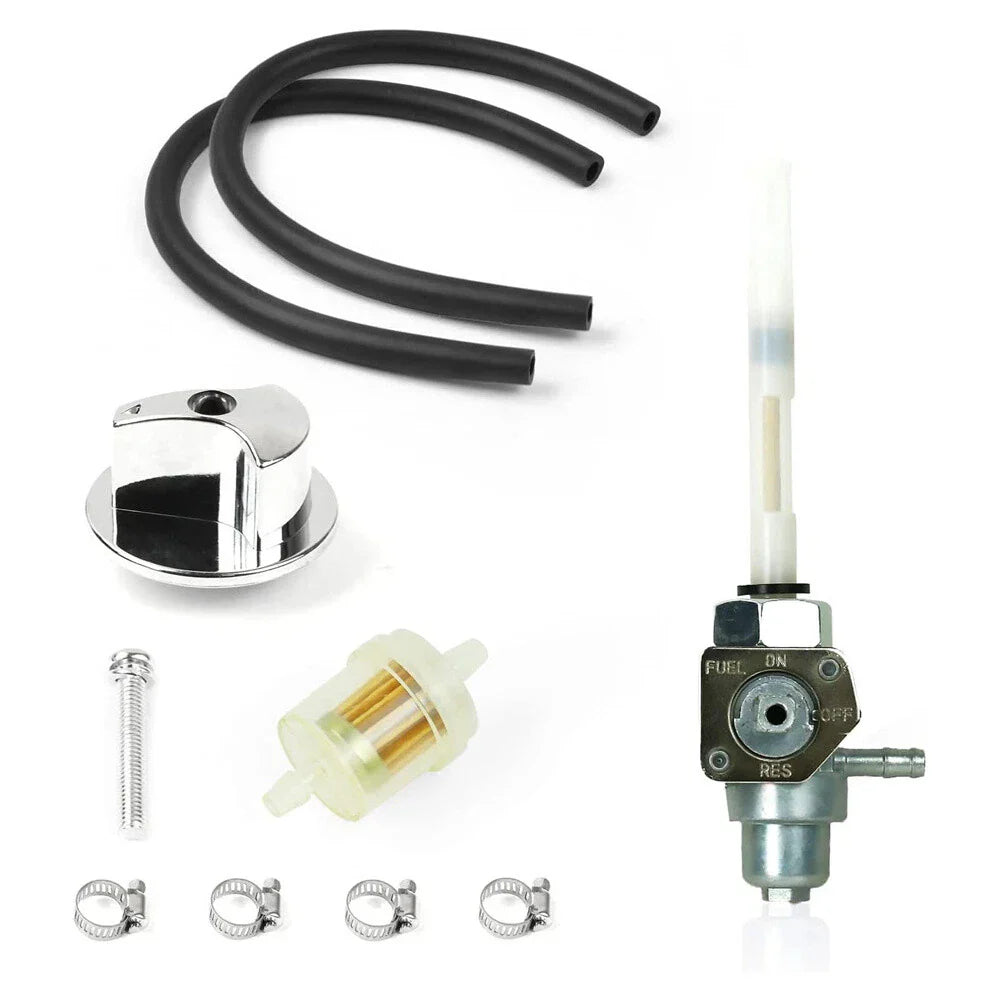 Gas Fuel Valve Petcock & Knob for Honda ATV Fourtrax TRX200 SX (1986-1987)