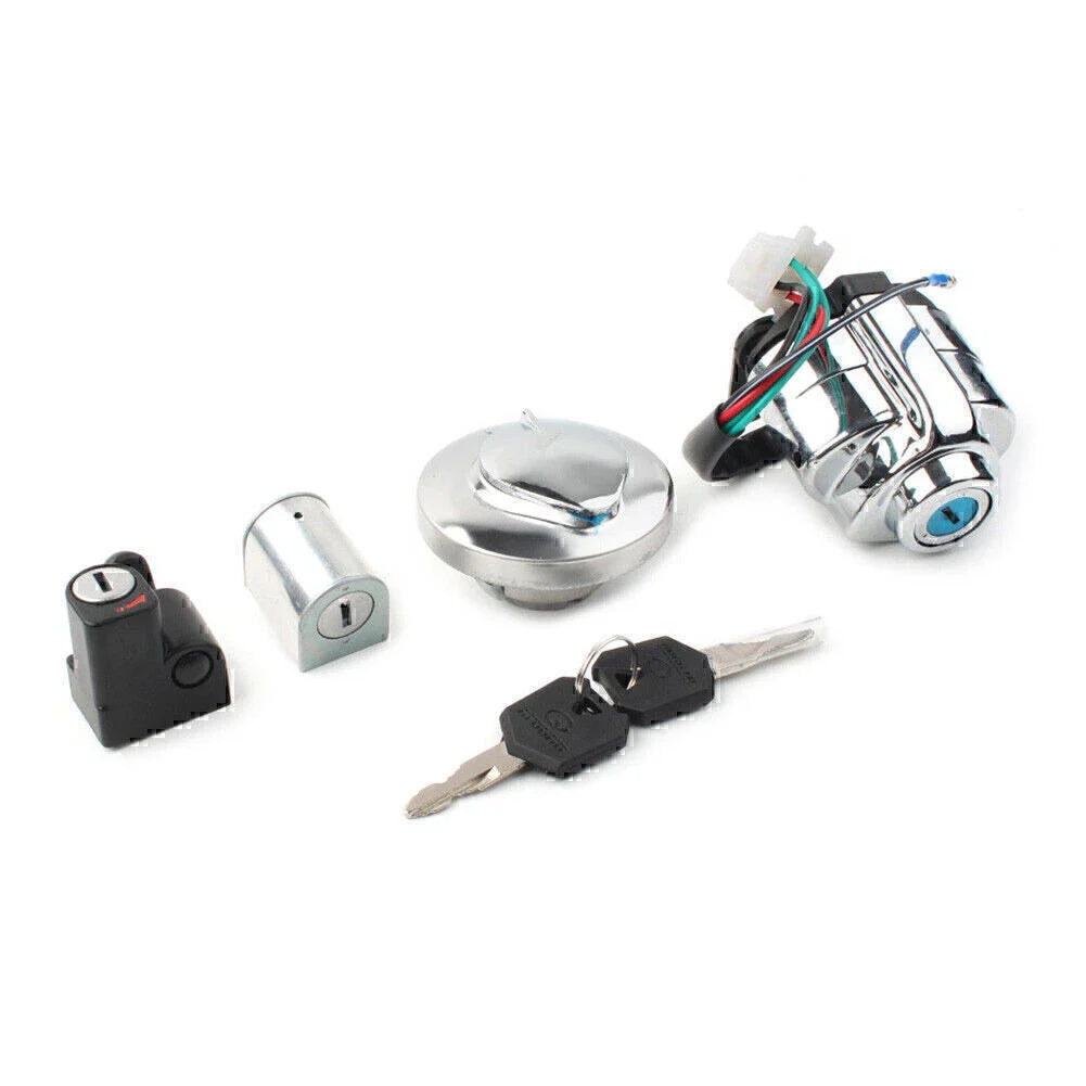 Ignition Switch Gas Cap Helmet Lock Set for Honda VT250 VT400 VT600 VT750 (1983-2008)