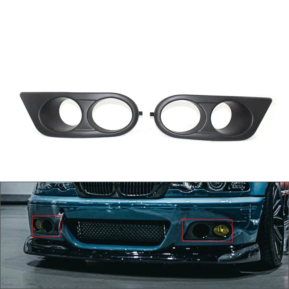 Front Fog Light Covers for BMW E46 M3 2-Door (2001-2006)