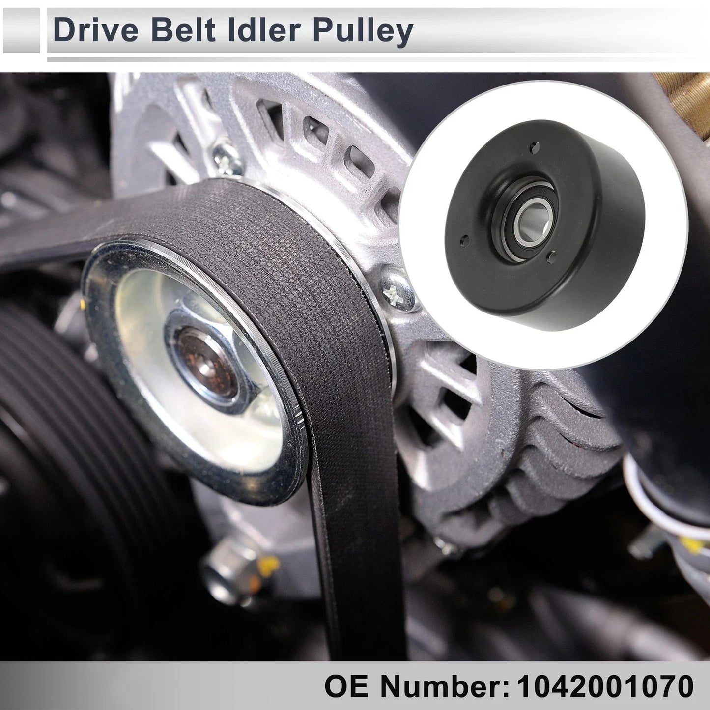 Drive Belt Idler Pulley for Mercedes-Benz S-Class (1994-1999) 1 x Pc