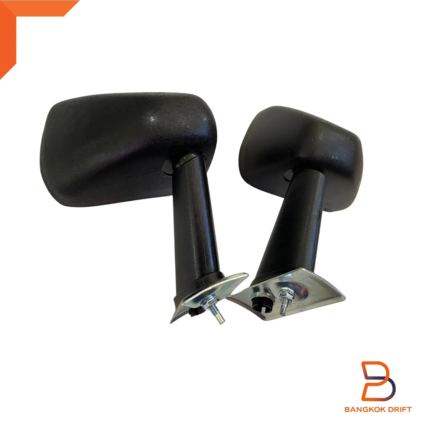 Black Wing Fender Side Mirrors for Honda Civic (1984-1991)