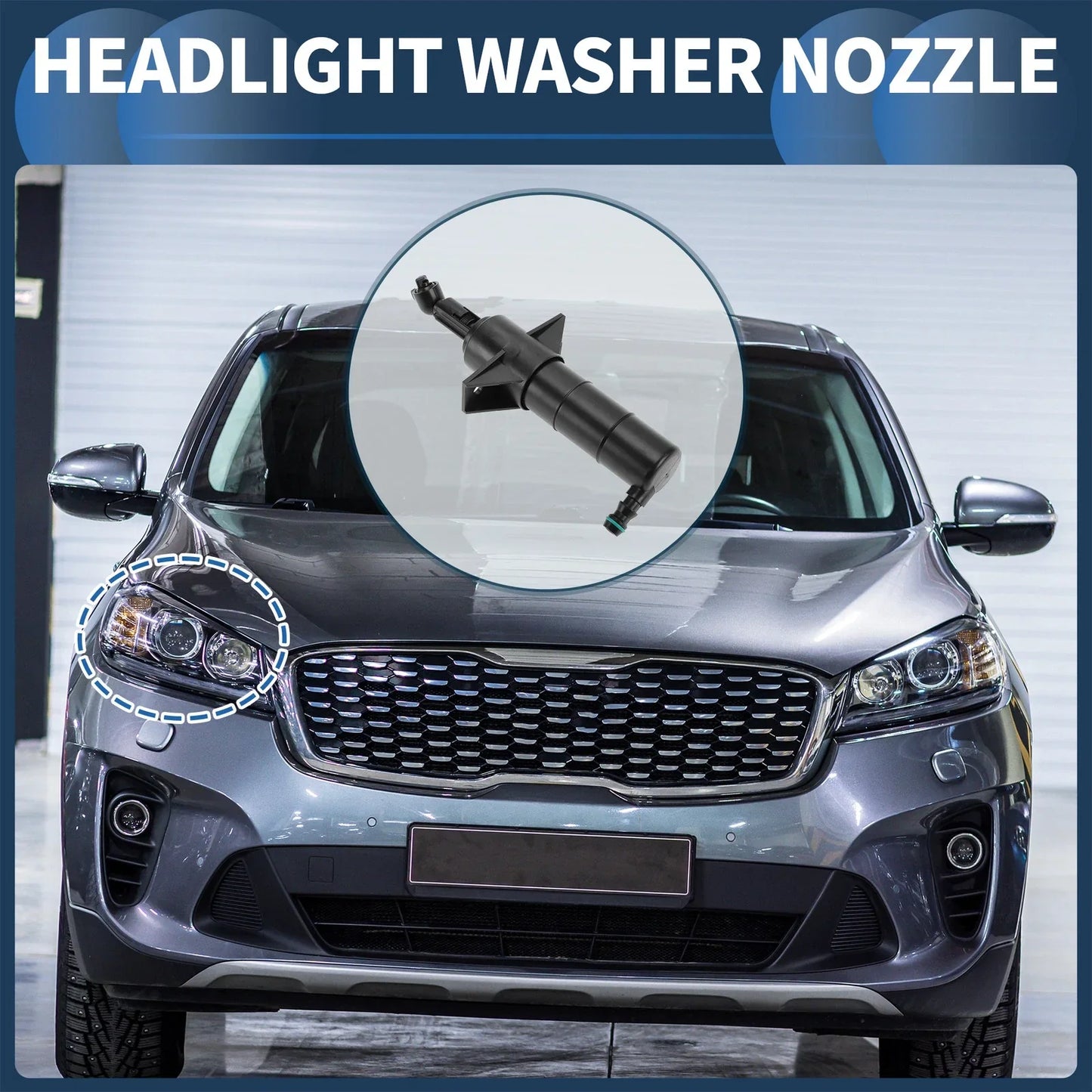 Front Passenger Headlight Washer Nozzle for Mercedes-Benz GLK350 (2009-2015)