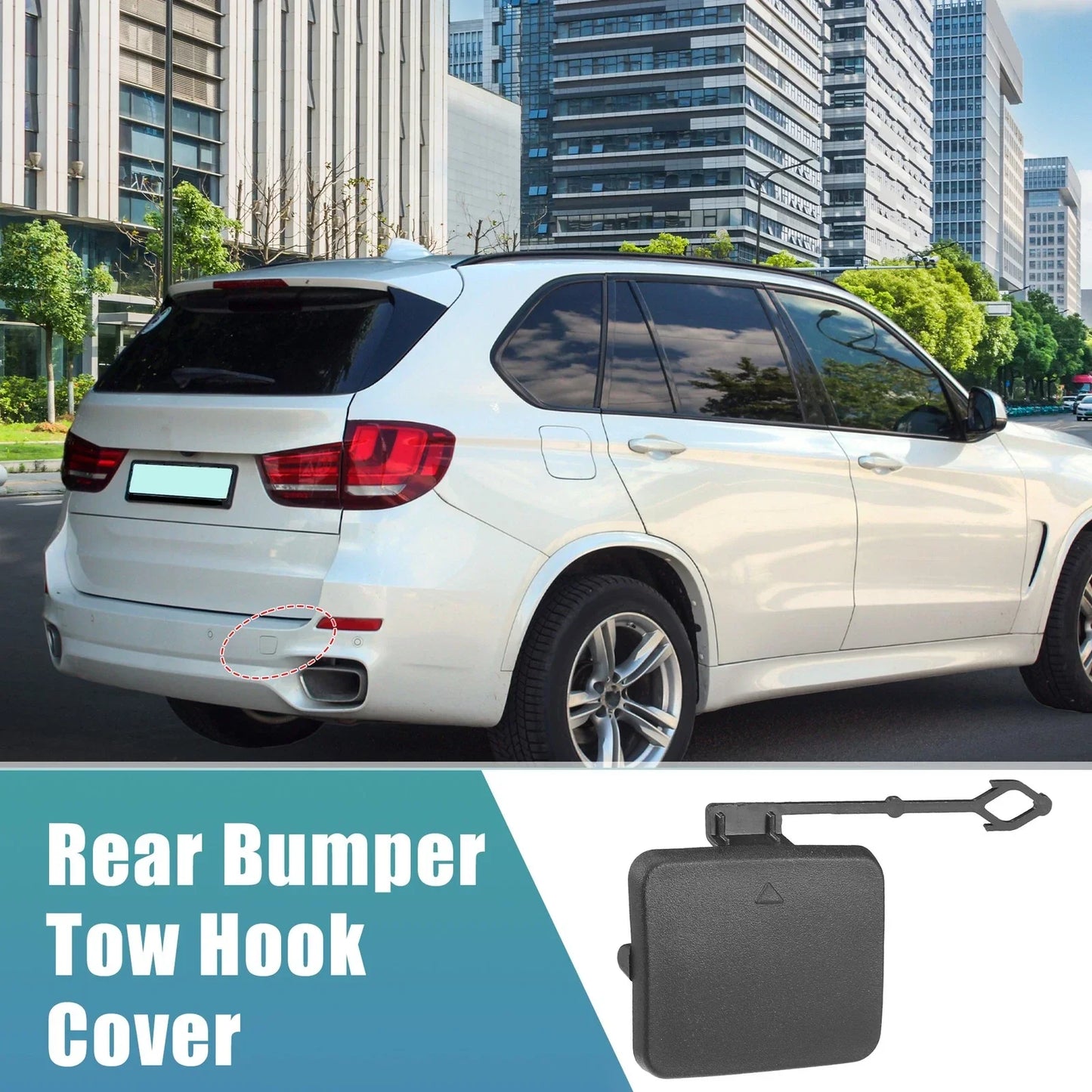 Rear Right Bumper Tow Hook Cover for BMW X5 (2007-2010)