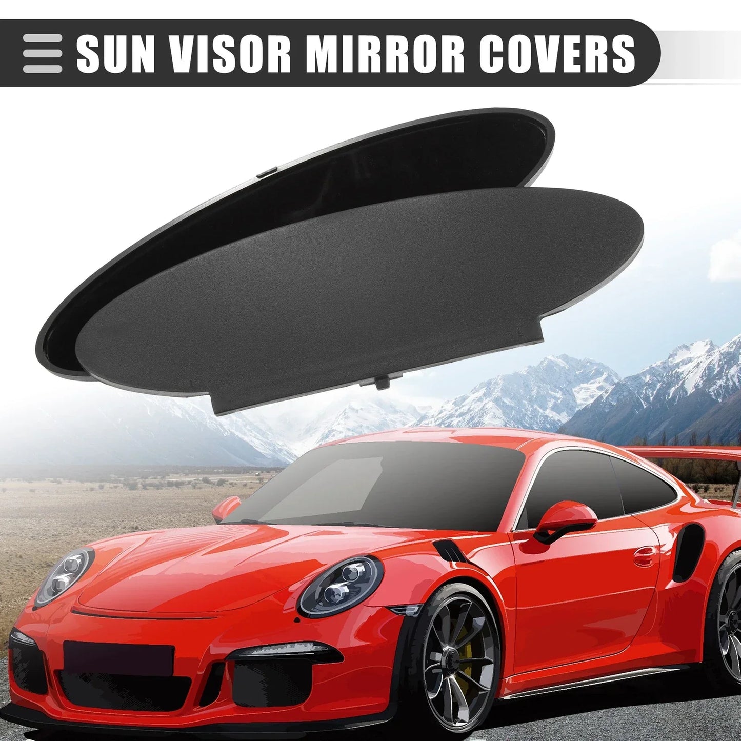 Sun Visor Mirror Covers for Porsche 911