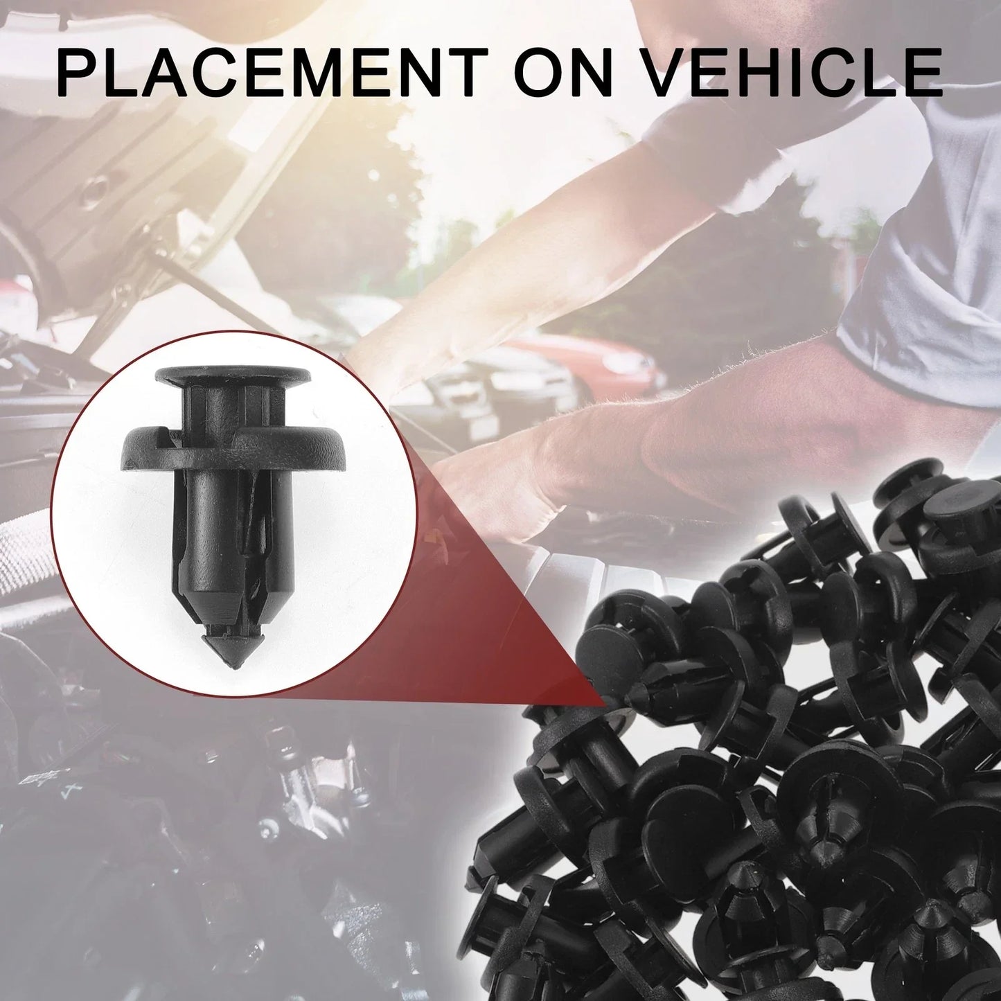 Front Fender Skirt Clips for Honda CR-V, CR-Z (1997-2020, 2011-2016) 100 Pcs