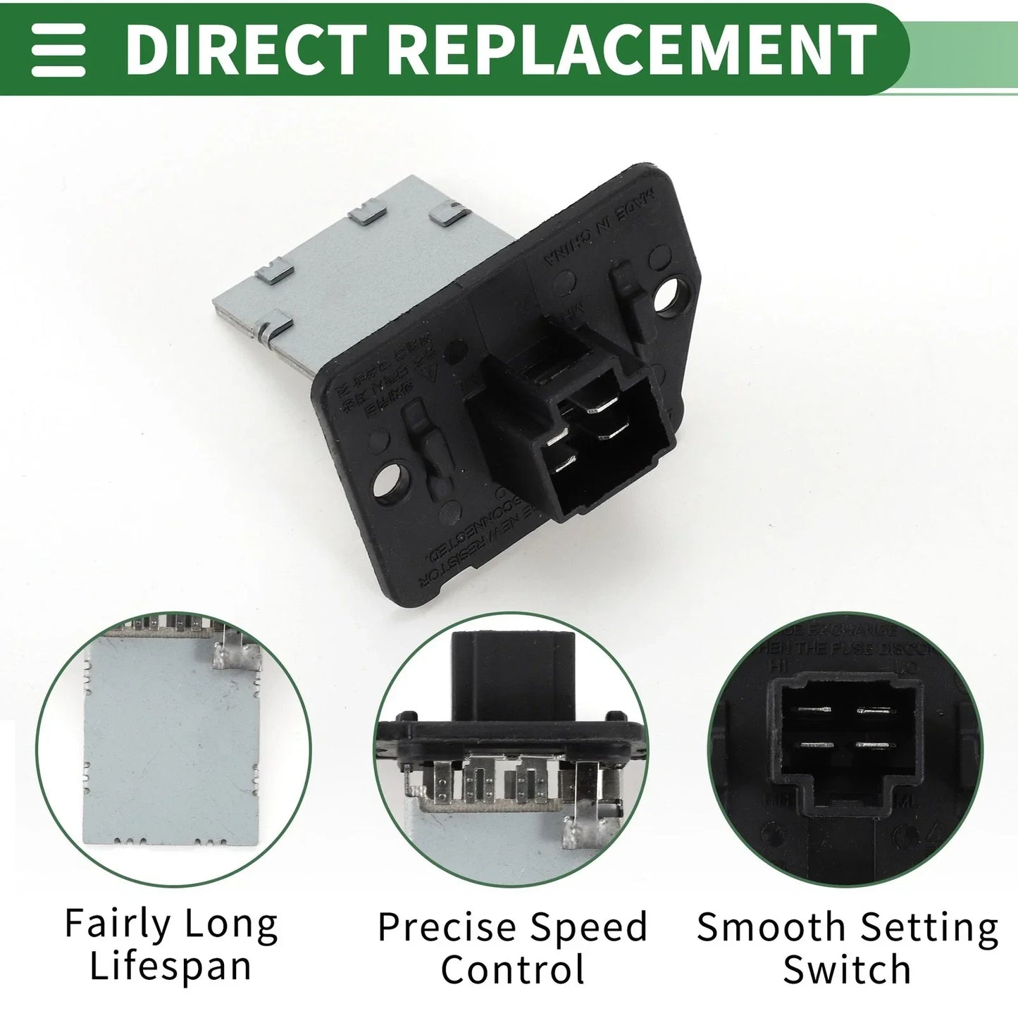 HVAC Blower Motor Resistor for Hyundai Terracan, Kia Sorento (2001-2009)