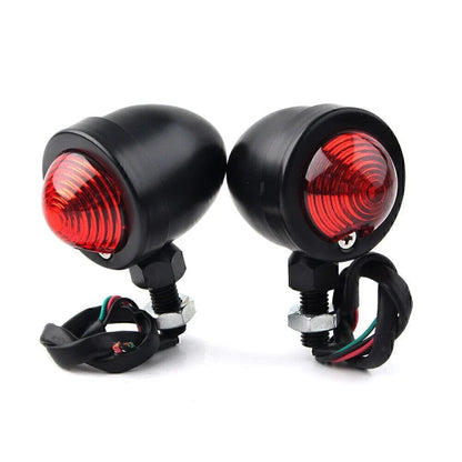 12V Turn Signal Blinker Indicator Red Light Lamp for Universal Black