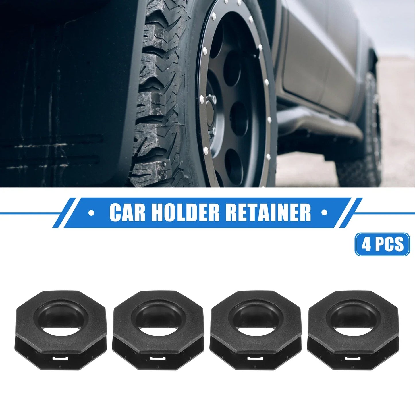 4pcs Car Holder Retainers for Lexus GS 2013-2019 Durable Plastic Black