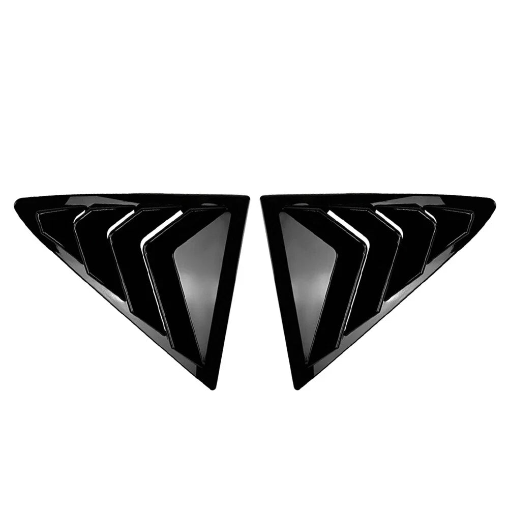 Glossy Black Rear Window Louver Cover for Ford Fiesta (2018-2024)
