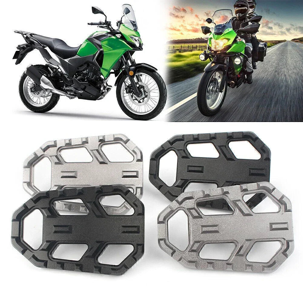 CNC Wide Foot Pegs for Kawasaki VERSYS-X300, VERSYS 650, VERSYS 1000 (2017-2023)
