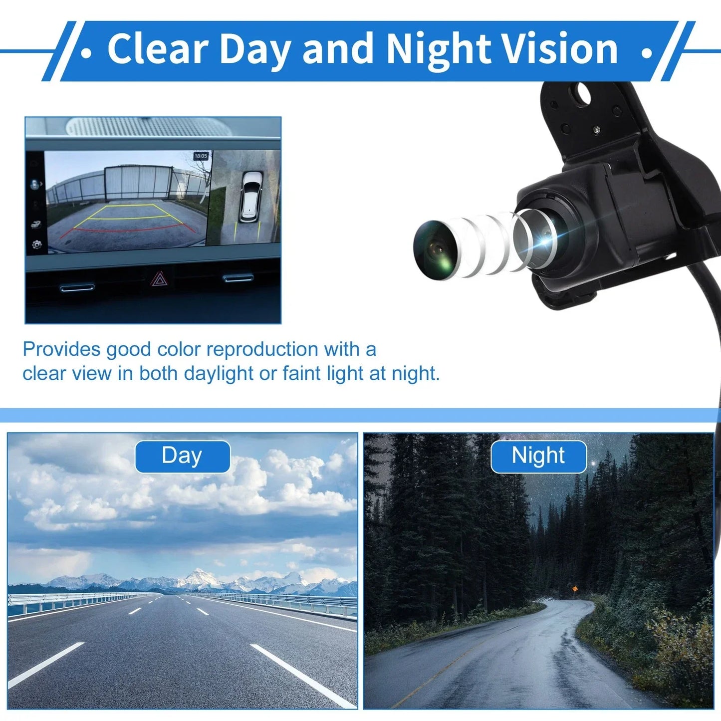 Rear View Backup Camera for Hyundai Santa Fe (2017-2019)