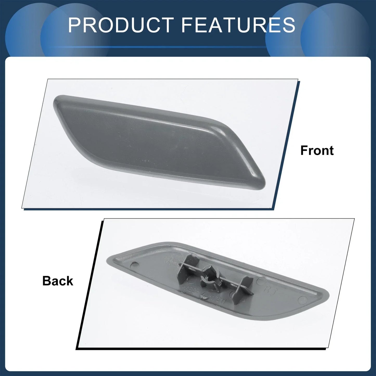 Front Right Washer Nozzle Cover for Honda Accord VIII 2011-2013 (1 x)
