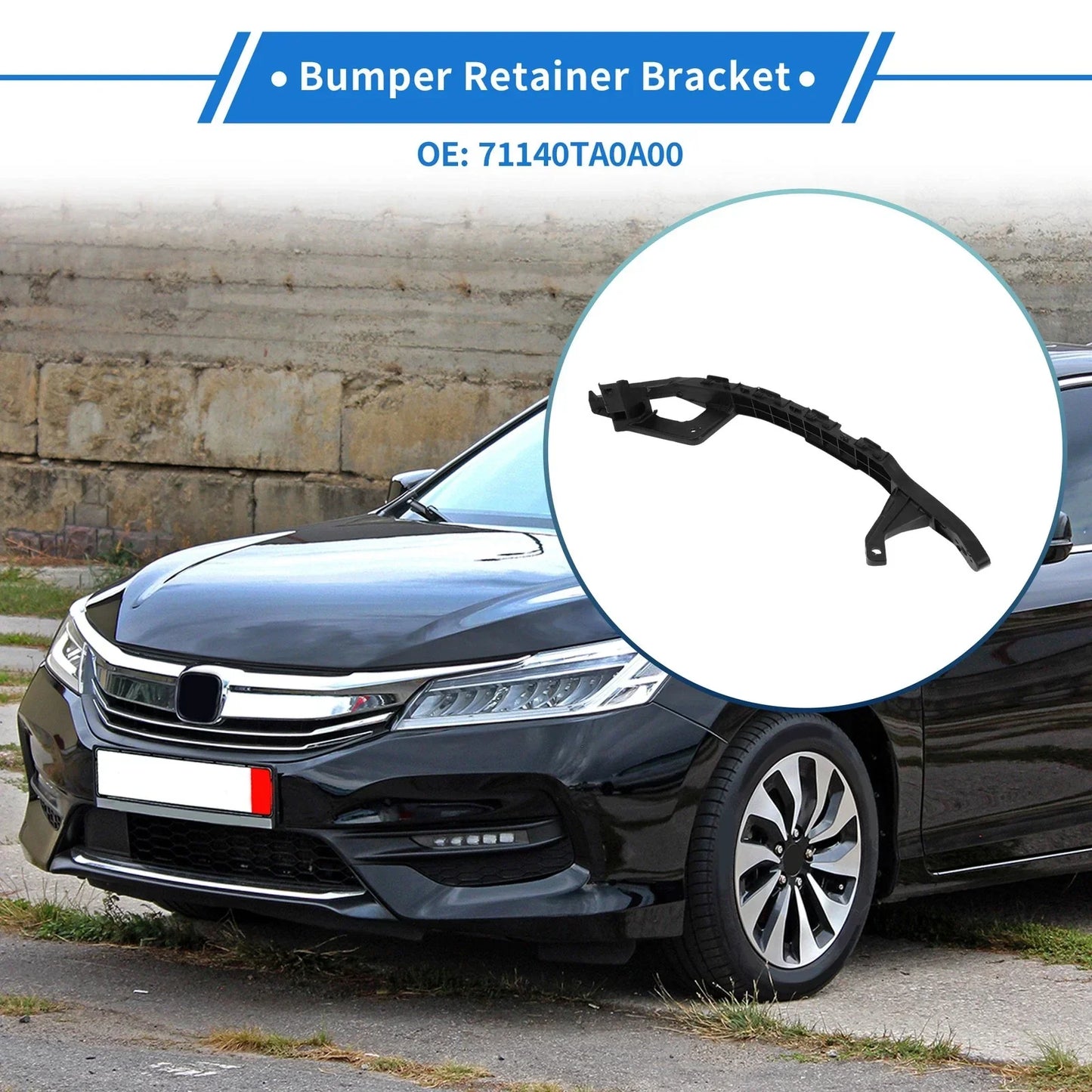 Front Right Bumper Retainer Bracket for Honda Accord (2008-2012)